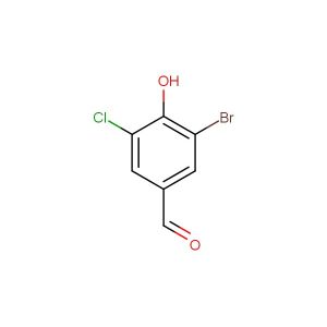 3-bromo-5-chloro-4-hydroxybenzaldehyde