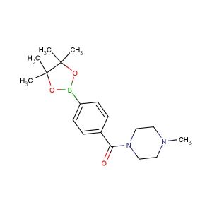 (4-methylpiperazin-1-yl)(4-(4,4,5,5-tetramethyl-1,3,2-dioxaborolan-2-yl)phenyl)methanone