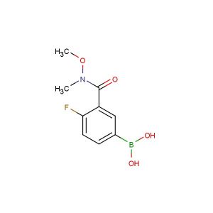 4-fluoro-3-[(N-methoxy-N-methyl)carbamoyl]phenylboronic acid