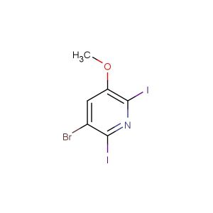 3-bromo-2,6-diiodo-5-methoxypyridine