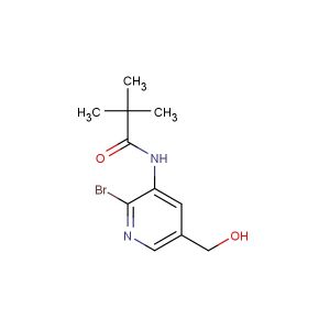 N-(2-bromo-5-(hydroxymethyl)pyridin-3-yl)pivalamide