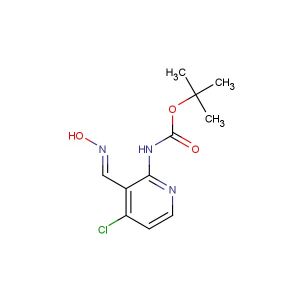 (E)-tert-butyl 4-chloro-3-((hydroxyimino)methyl)pyridin-2-ylcarbamate
