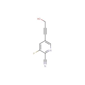 3-fluoro-5-(3-hydroxyprop-1-yn-1-yl)picolinonitrile