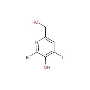 2-bromo-6-(hydroxymethyl)-4-iodopyridin-3-ol