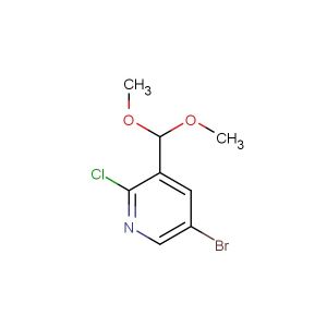 5-bromo-2-chloro-3-(dimethoxymethyl)pyridine