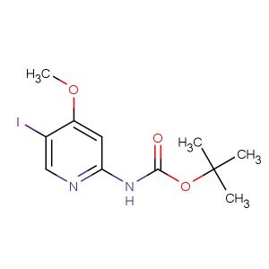 tert-butyl 5-iodo-4-methoxypyridin-2-ylcarbamate