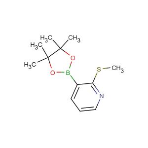 2-(methylthio)-3-(4,4,5,5-tetramethyl-1,3,2-dioxaborolan-2-yl)pyridine