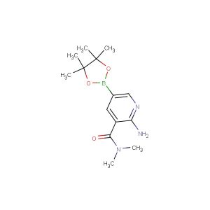 2-amino-N,N-dimethyl-5-(4,4,5,5-tetramethyl-1,3,2-dioxaborolan-2-yl)nicotinamide