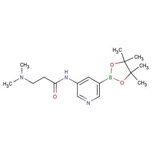 3-(dimethylamino)-N-(5-(4,4,5,5-tetramethyl-1,3,2-dioxaborolan-2-yl)pyridin-3-yl)propanamide