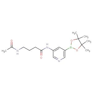4-acetamido-N-(5-(4,4,5,5-tetramethyl-1,3,2-dioxaborolan-2-yl)pyridin-3-yl)butanamide