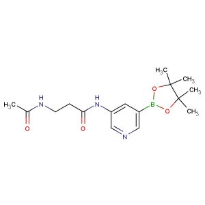 3-acetamido-N-(5-(4,4,5,5-tetramethyl-1,3,2-dioxaborolan-2-yl)pyridin-3-yl)propanamide