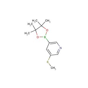 3-(methylthio)-5-(4,4,5,5-tetramethyl-1,3,2-dioxaborolan-2-yl)pyridine