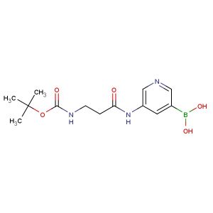 5-(3-((tert-butoxycarbonyl)amino)propanamido)pyridine-3-boronic acid