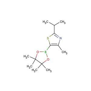 2-isopropyl-4-methyl-5-(4,4,5,5-tetramethyl-1,3,2-dioxaborolan-2-yl)thiazole