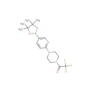2,2,2-trifluoro-1-(4-(5-(4,4,5,5-tetramethyl-1,3,2-dioxaborolan-2-yl)pyridin-2-yl)piperazin-1-yl)ethanone