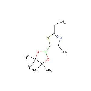 2-ethyl-4-methyl-5-(4,4,5,5-tetramethyl-1,3,2-dioxaborolan-2-yl)thiazole