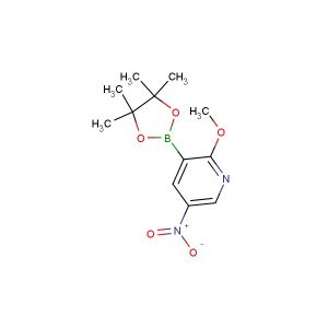 2-methoxy-5-nitro-3-(4,4,5,5-tetramethyl-1,3,2-dioxaborolan-2-yl)pyridine