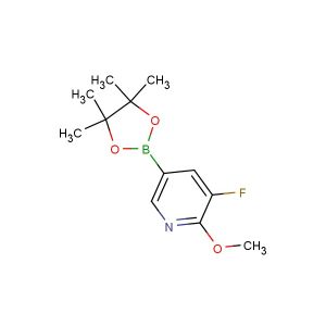 3-fluoro-2-methoxy-5-(4,4,5,5-tetramethyl-1,3,2-dioxaborolan-2-yl)pyridine