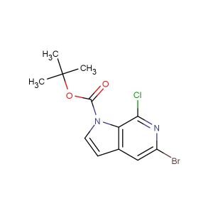 tert-butyl 5-bromo-7-chloro-1H-pyrrolo[2,3-c]pyridine-1-carboxylate