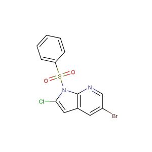 5-bromo-2-chloro-1-(phenylsulfonyl)-1H-pyrrolo[2,3-b]pyridine