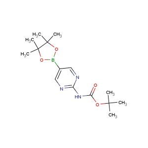 tert-butyl (5-(4,4,5,5-tetramethyl-1,3,2-dioxaborolan-2-yl)pyrimidin-2-yl)carbamate