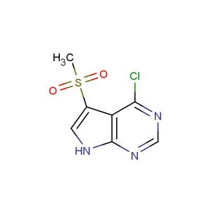 4-chloro-5-(methylsulfonyl)-7H-pyrrolo[2,3-d]pyrimidine