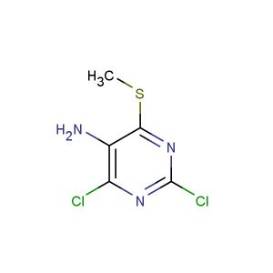 2,4-dichloro-6-(methylthio)pyrimidin-5-amine