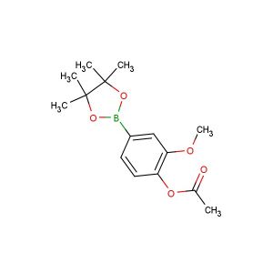 2-methoxy-4-(4,4,5,5-tetramethyl-1,3,2-dioxaborolan-2-yl)phenyl acetate