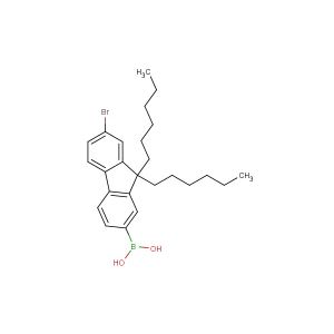 7-bromo-9,9-dihexylfluoren-2-yl-boronic acid