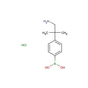 (4-(1-amino-2-methylpropan-2-yl)phenyl)boronic acid hydrochloride