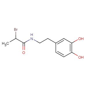 2-bromo-N-[2-(3,4-dihydroxyphenyl)ethyl]-propanamide