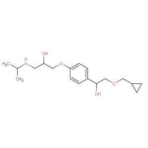 1-[4-[2-(cyclopropylmethoxy)-1-hydroxyethyl]phenoxy]-3-(propan-2-ylamino)propan-2-ol