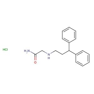 2-(3,3-diphenylpropylamino)acetamide hydrochloride