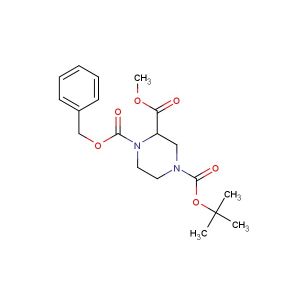 1-benzyl 4-tert-butyl 2-methyl piperazine-1,2,4-tricarboxylate