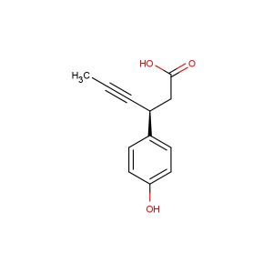 (3S)-3-(4-hydroxyphenyl)-4-hexynoic acid