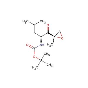 ((1S)-3-methyl-1-(((2R)-2-methyloxiranyl)carbonyl)butyl)carbamic acid 1,1-dimethylethyl ester
