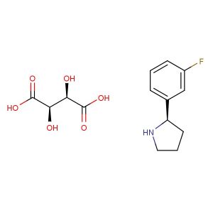 (R)-2-(3-fluorophenyl)pyrrolidine (2R,3R)-2,3-dihydroxysuccinate