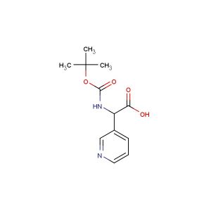 2-((tert-butoxycarbonyl)amino)-2-(pyridin-3-yl)acetic acid