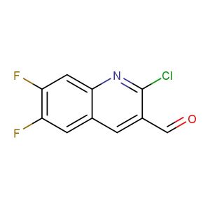 2-chloro-6,7-difluoro-3-quinolinecarboxaldehyde