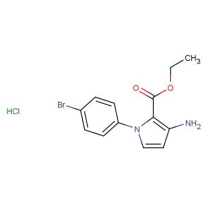 ethyl 3-amino-1-(4-bromophenyl)-1H-pyrrole-2-carboxylate hydrochloride