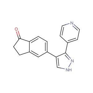 5-(3-(pyridin-4-yl)-1H-pyrazol-4-yl)-2,3-dihydro-1H-inden-1-one