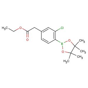 ethyl 2-(3-chloro-4-(4,4,5,5-tetramethyl-1,3,2-dioxaborolan-2-yl)phenyl)acetate