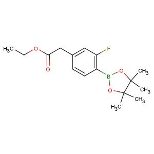 ethyl 2-(3-fluoro-4-(4,4,5,5-tetramethyl-1,3,2-dioxaborolan-2-yl)phenyl)acetate