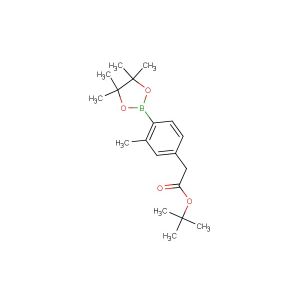 tert-butyl 2-(3-methyl-4-(4,4,5,5-tetramethyl-1,3,2-dioxaborolan-2-yl)phenyl)acetate