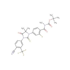 tert-butyl (4-(3-(4-cyano-3-(trifluoromethyl)phenyl)-5,5-dimethyl-4-oxo-2-thioxoimidazolidin-1-yl)-2-fluorobenzoyl)(methyl)carbamate