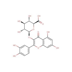 (2S,3S,4S,5R,6S)-6-((2-(3,4-dihydroxyphenyl)-5,7-dihydroxy-4-oxo-4H-chromen-3-yl)oxy)-3,4,5-trihydroxytetrahydro-2H-pyran-2-carboxylic acid