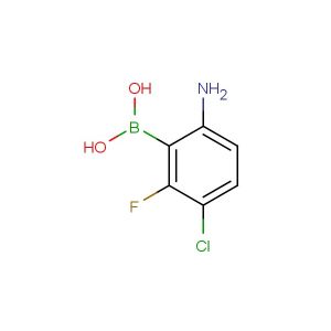 (6-amino-3-chloro-2-fluorophenyl)boronic acid