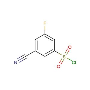 3-cyano-5-fluorobenzene-1-sulfonyl chloride