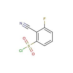 2-cyano-3-fluorobenzene-1-sulfonyl chloride