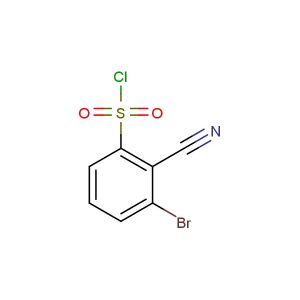 3-bromo-2-cyanobenzene-1-sulfonyl chloride